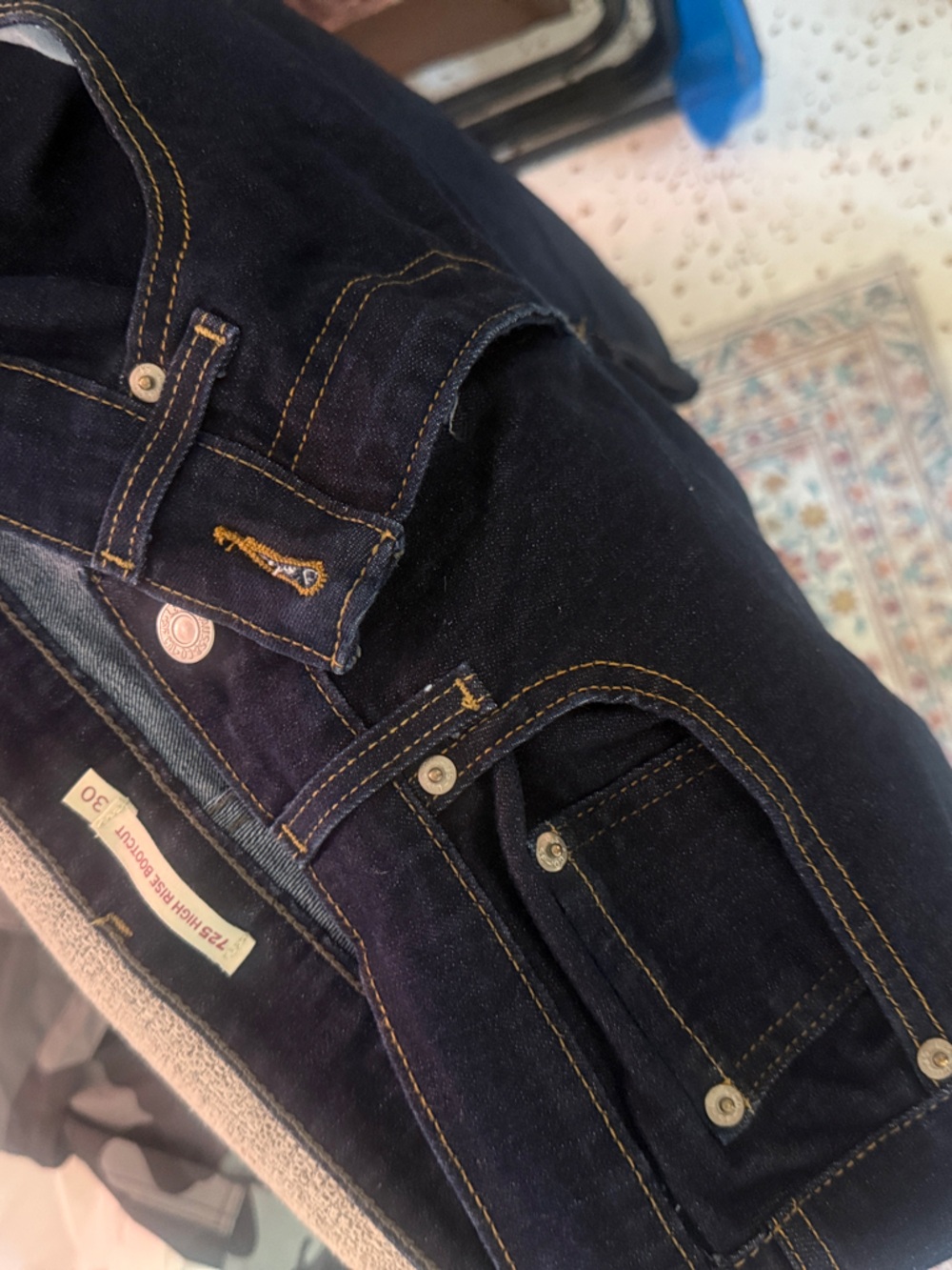 Women's Boot Cut Jeans in Dark Indigo